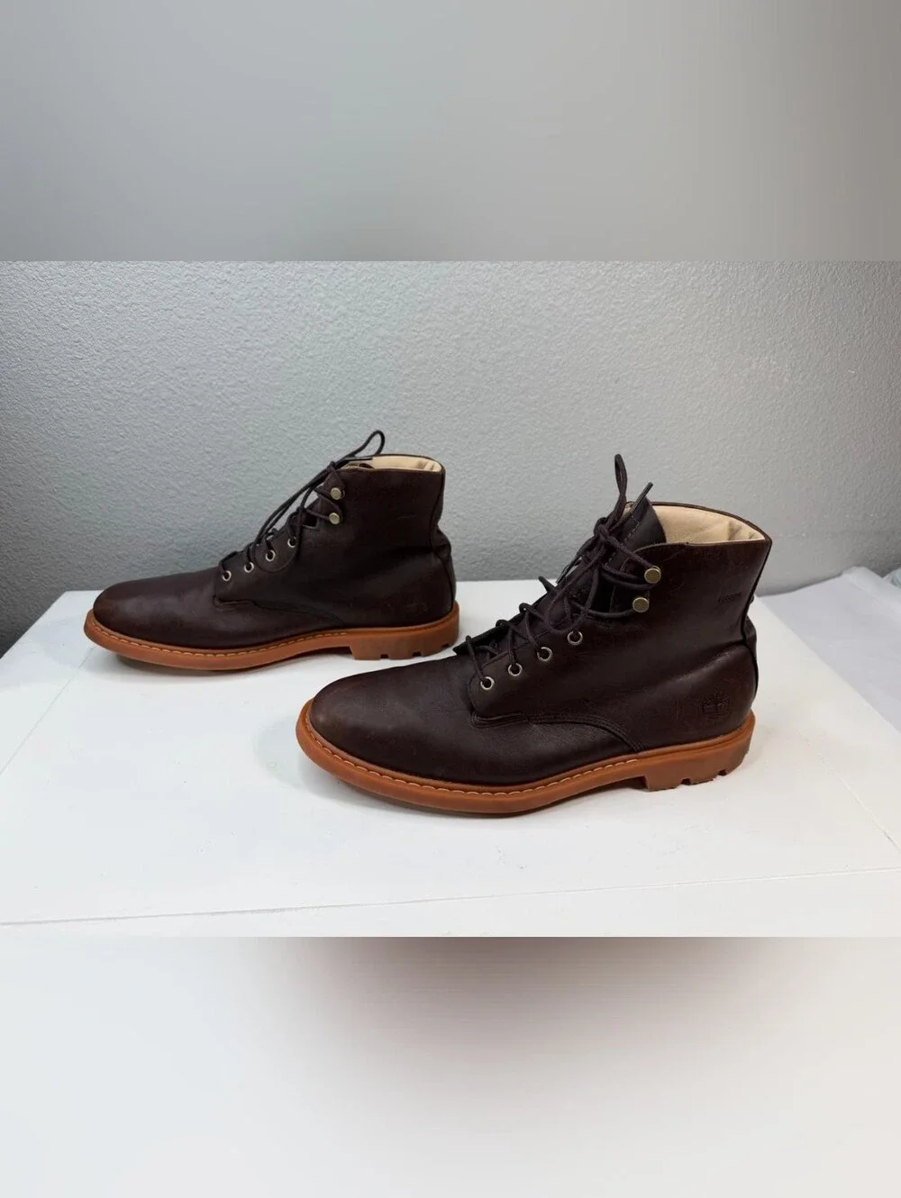 Timberland AFHP-A5050 Men's Shoes EU 44 Dark Brown Leather High-Top size 10 EUC